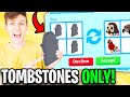 Can We Beat The TRADING TOMBSTONES ONLY Challenge In ADOPT ME!? (Roblox)