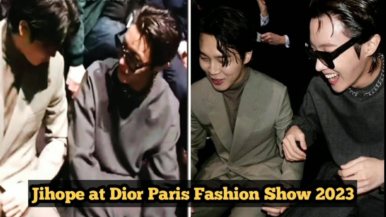 JIHOPE AT DIOR FASHION SHOW!! #JHOPE #JIMIN