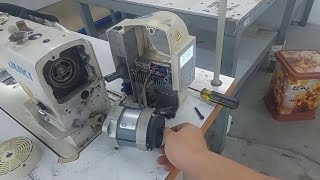 How to disassemble and assemble an industrial sewing machine motorlv , juki sewing machine