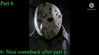 My Ranking of all the Jason Voorhees masks part 2 - Reboot