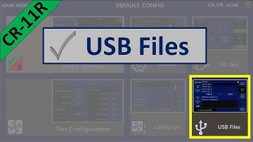 CR-11R USB Files - Criterion NDT