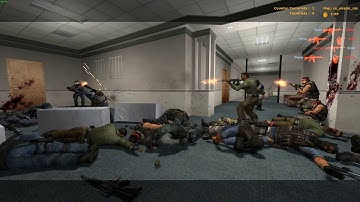 Counter-Strike: Source 15 VS 15 Bot Fight cs_miama_css