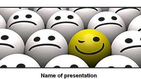 Winking Smile PowerPoint Template by PoweredTemplate.com