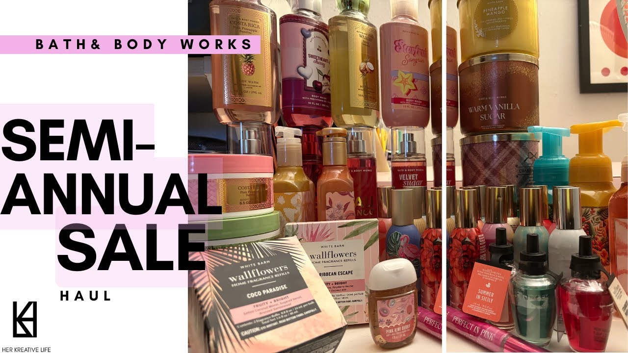 I SHOPPED BATH AND BODY WORKS SEMI-ANNUAL SALE I HAUL - YouTube