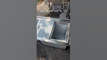 Thùng đá inox 1 hộc rửa giúp bảo quản đá lạnh và rửa tiện ích nhanh chóng