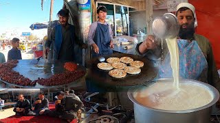 Breakfast in Kabul Afghanistan | Popular and traditional street food | Subha ka nashta Morning food