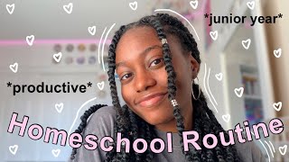Day in My Life as a HOMESCHOOLER | junior year 2022