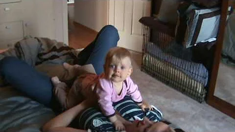 Lillian playing with mommy