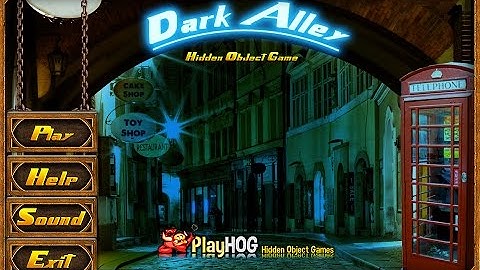 Dark Alley - Free Hidden Objects Game by PlayHOG