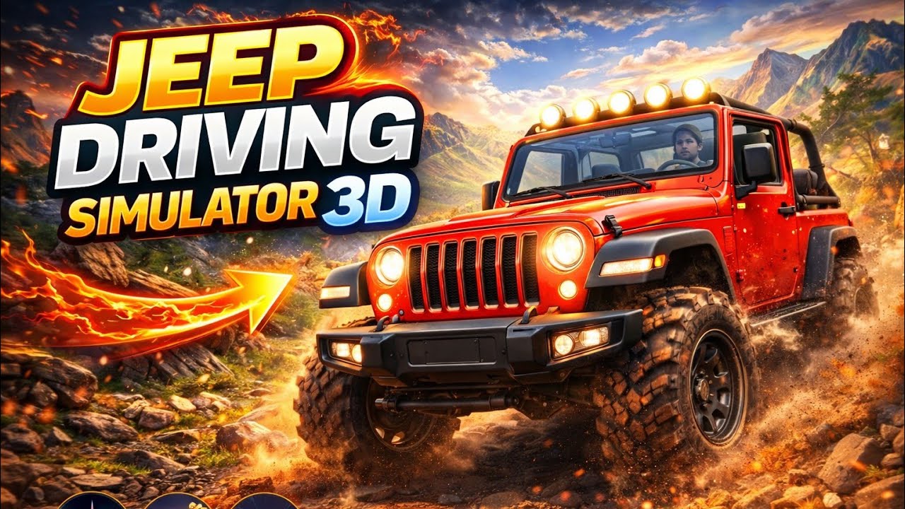 Jeep Driving Simulator 3D 🚙 | Extreme Offroad Mountain Gameplay (Android)