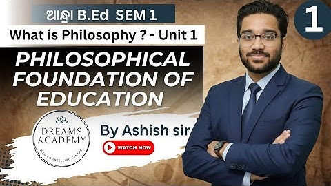 What is Philosophy,Andhra B.Ed 1st Sem class.