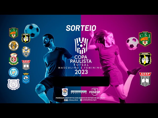 Sorteio - Copa Paulista de Futsal FDSESP 2023 - Masculino e