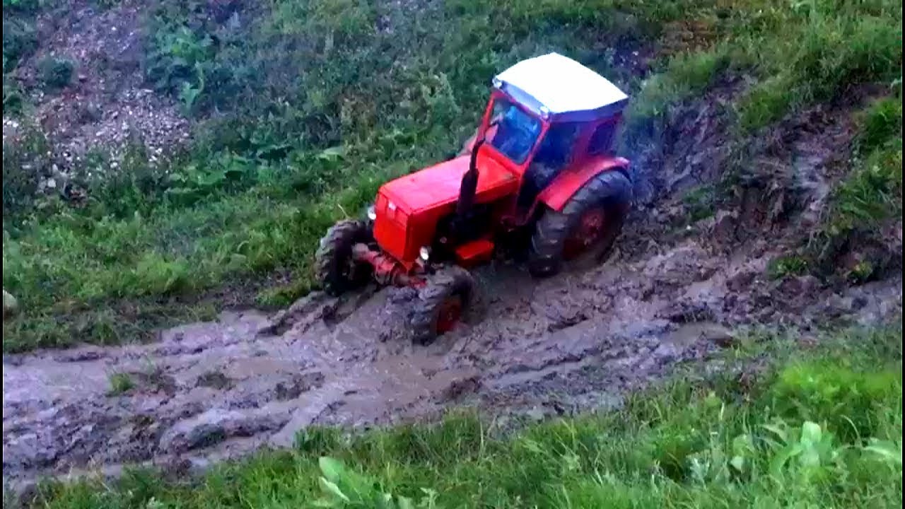 Трактор Т-40 на диком бездорожье!