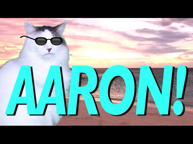 HAPPY BIRTHDAY AARON! - EPIC CAT Happy Birthday Song