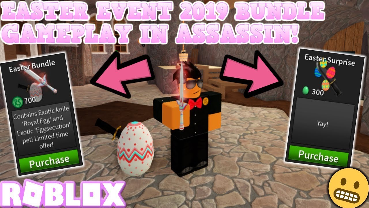 EASTER BUNDLE GAMEPLAY IN COMP SERVER ROBLOX ASSASSIN FANS SPOIL ME 
