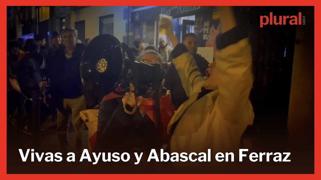 Vivas a Ayuso y Abascal y gritos contra Feijóo en las protestas en ...