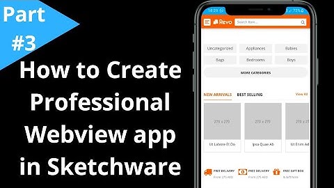 Professional Android App in Sketchware||How to Create Professional Webview app in Sketchware||Part 3