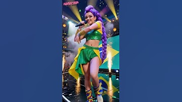 Kpop Demon Hunters x Brainrot Girls — Golden Brazil Gala Queens 💗🇧🇷