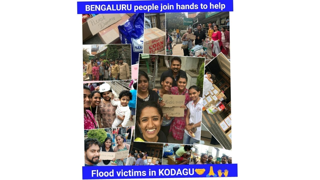 BENGALURU people join hands to help flood victims in KODAGU | SAVE OUR PEOPLE | KODAGU FLOODS