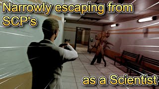 Escaping the facillity as Scientist | SCP Secret Laboratory