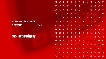 Manage Display Settings  & Options on the S35