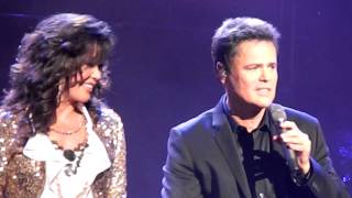 Donny & Marie (Morning Side Of The Mountain)  Caesars Atlantic City, NJ August 5,2012