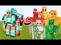 COPPER ARMORED GOLEM vs ALL GOLEMS - Minecraft Mob Battle