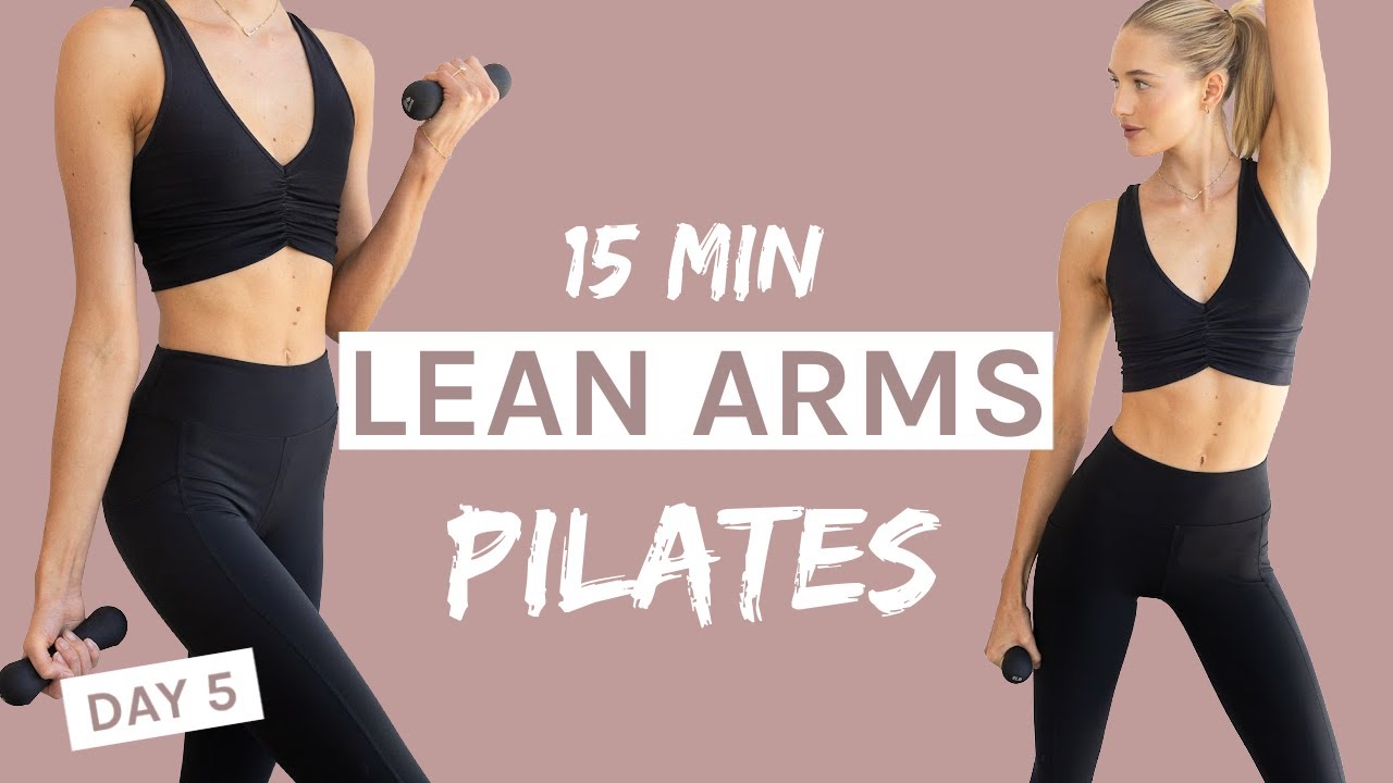 15 MIN Lean Arms Pilates Workout, DAY 5 Challenge