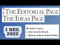 1st December 2022 | Gargi Classes The Indian Express Editorials &amp; Idea Analysis | By R.K. Lata