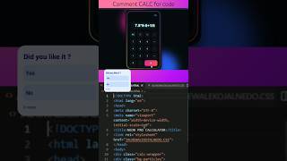 🔥Create a Modern High-End Glassmorphism Calculator HTML CSS JS #coding #webdesign #shorts #htmlcssjs