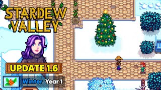 LIVE | WINTER is HERE! New Clothing! | UPDATE 1.6 for Stardew Valley  Like Dinkum & Coral Island