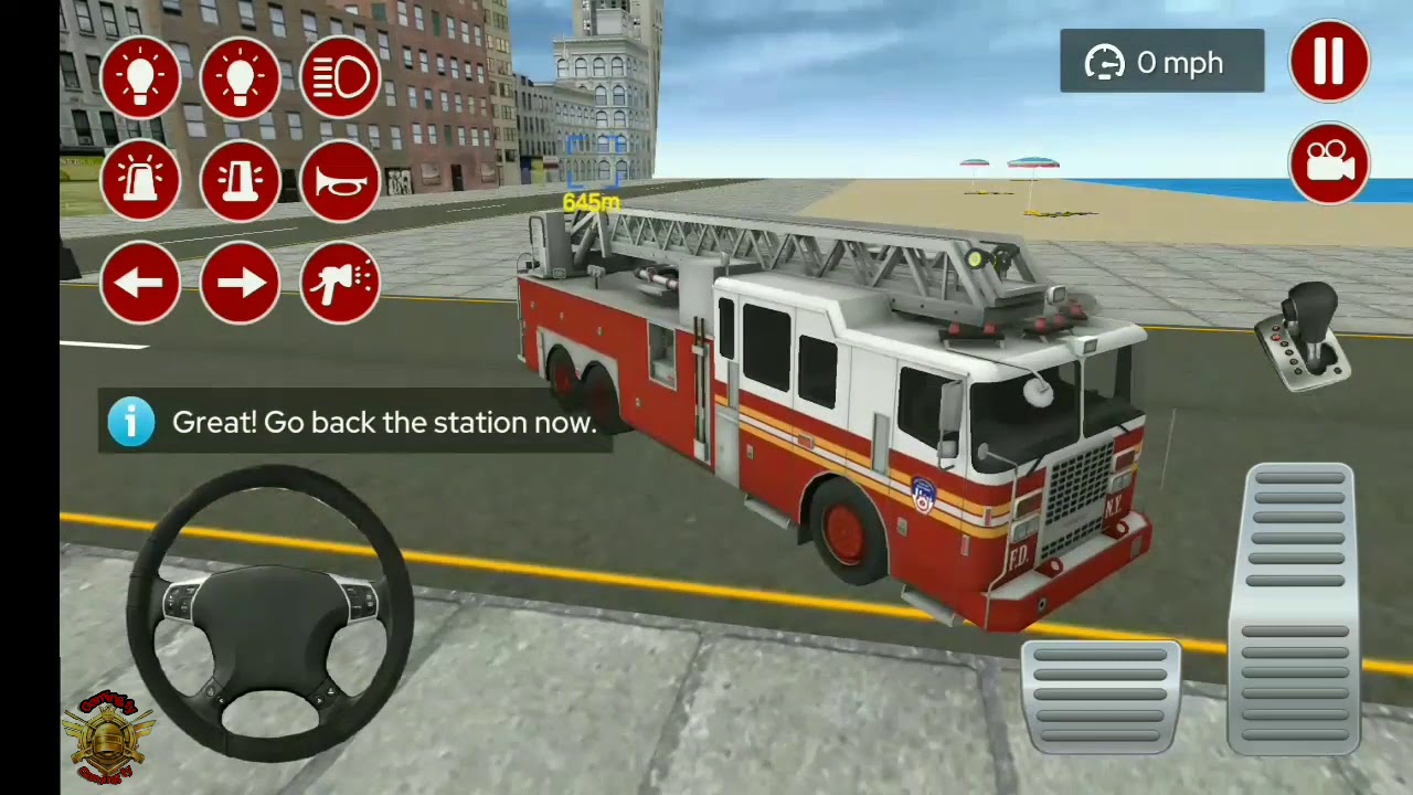 Real Fire Truck Driving Simulator Fire Fighting ||#01|| Kids Games