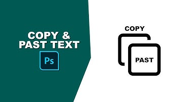how to copy and paste text in photoshop