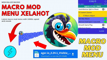 Agario Zoom and Macro Mod Menu with No Lag Xelahot for iOS and Android