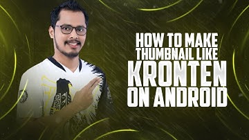 How To Make Thumbnail Like Kronten And Scout On Android | PUBG THUMBNAIL ON ANDROID | shubhamstv gfx