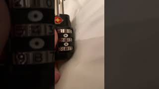How to change 3 dial TSA padlock combination number