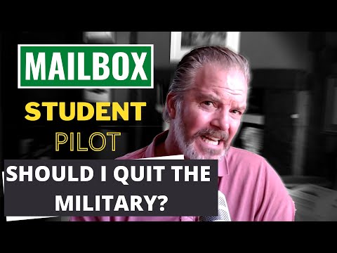 Do I Quit Military Flying Training? - Email from a Student Pilot