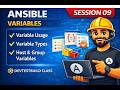 Ansible Variables Explained 🔥 | Runtime, Playbook &amp; Host Variables | Session 09 | DevOps Course
