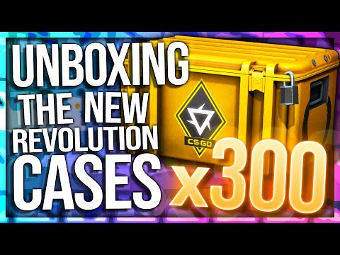UNBOXING 300 REVOLUTION CASES (CRAZY LUCK)