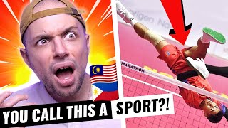 CANADIAN discovers SEPAK TAKRAW for the FIRST TIME! Philippines Vs Malaysia