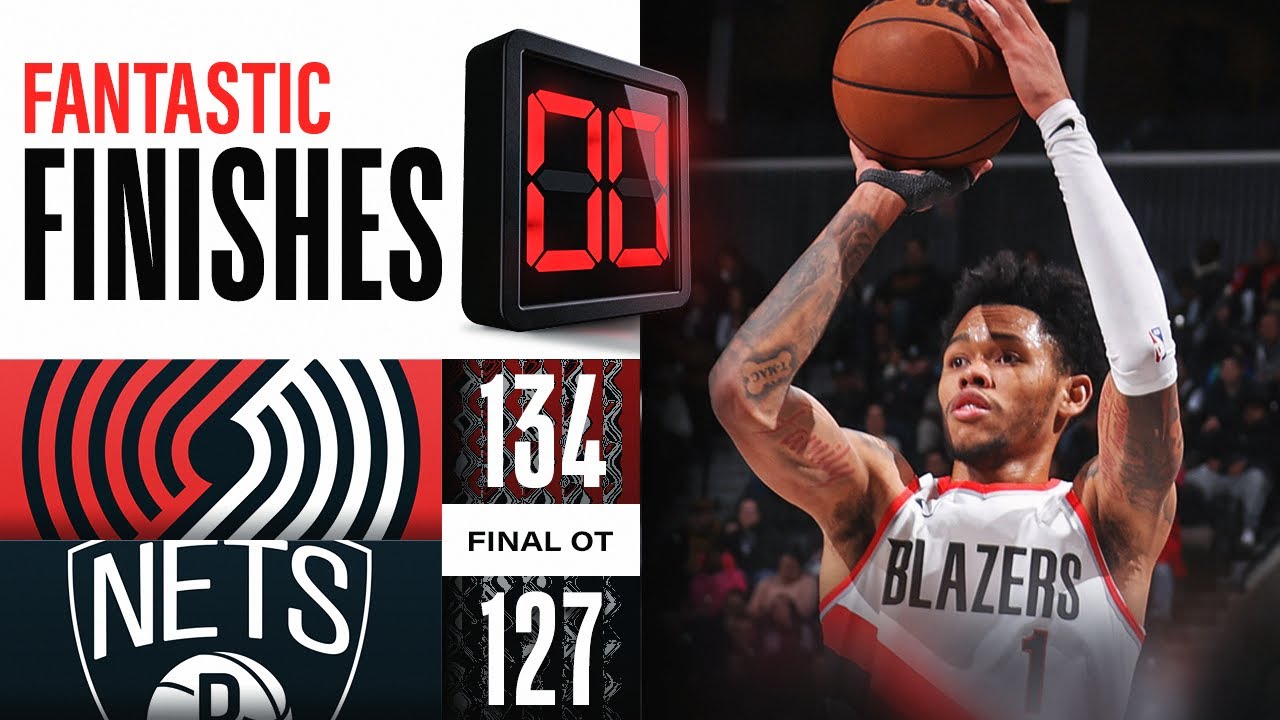 WILD OVERTIME ENDING Trail Blazers vs Nets January 7, 2024 YouTube