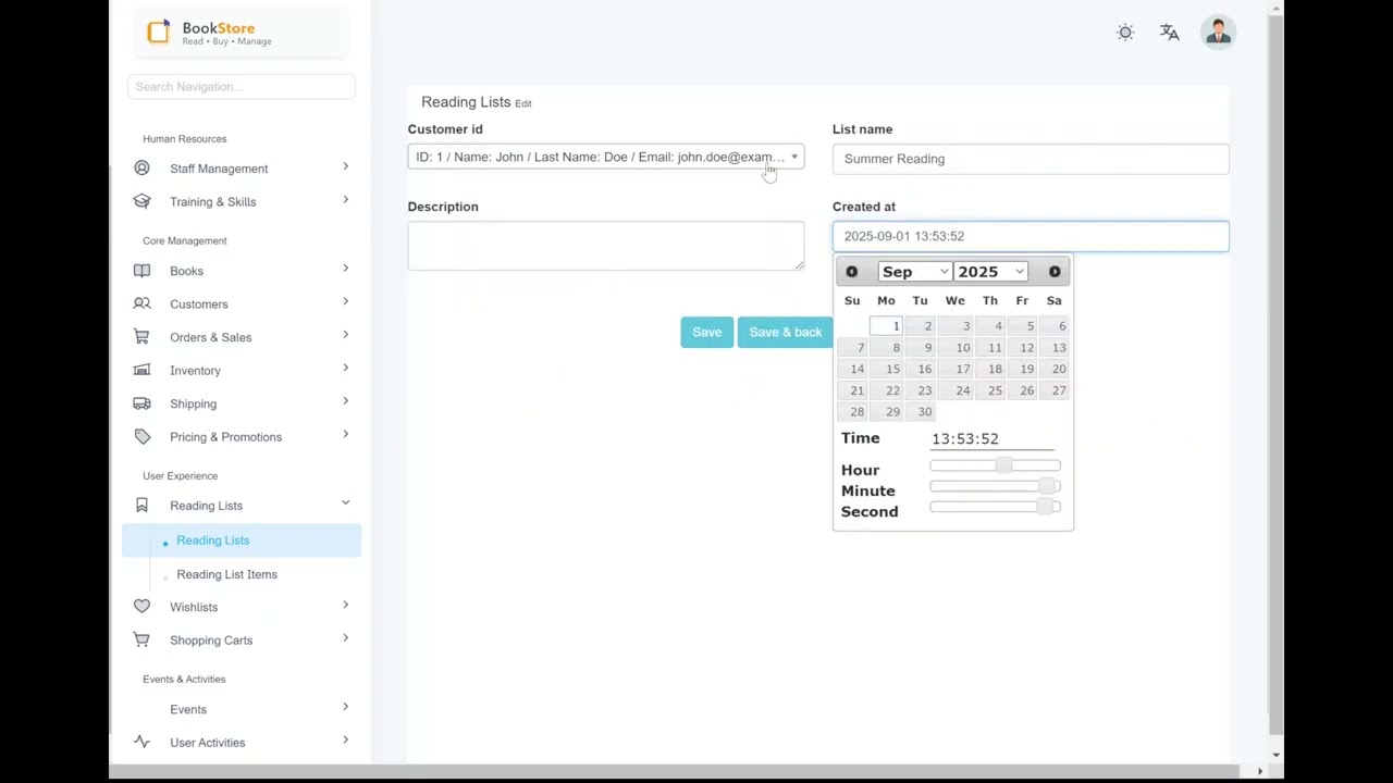 Reading Lists Module | Book Store Management System SAAS | www.ownitweb.com