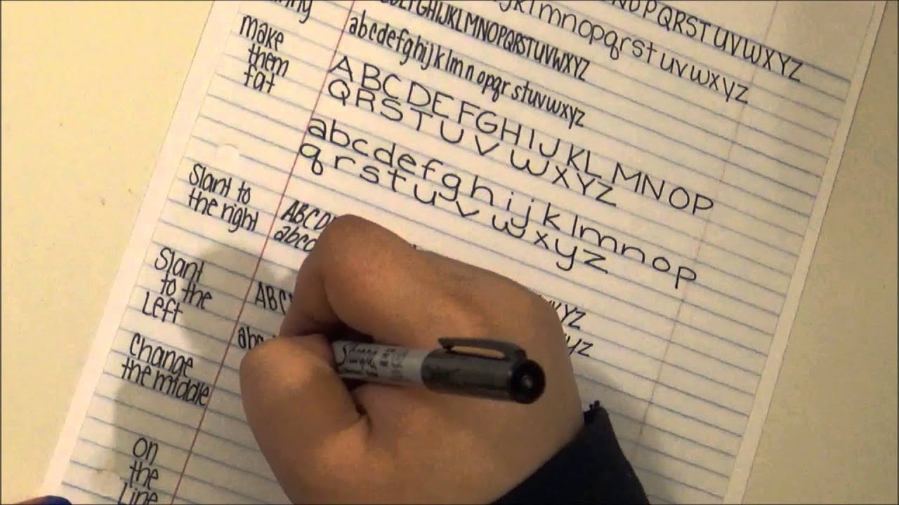 Let's Letter #1 ║ Handwriting Tutorial ║ Print ║ Tiffany Lovering - YouTube