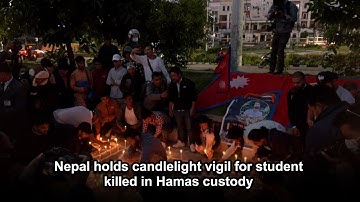 Nepal holds candlelight vigil for student killed in Hamas custody