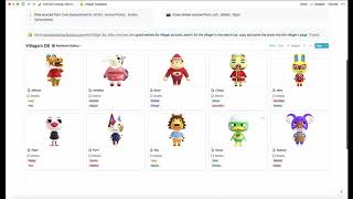 how i track my ACNH villagers and dreamies in notion (tutorial)