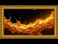 📺 Luxury Golden Frame TV Art | TV Table Painting Display | 4K TV Wallpaper 🎨✨