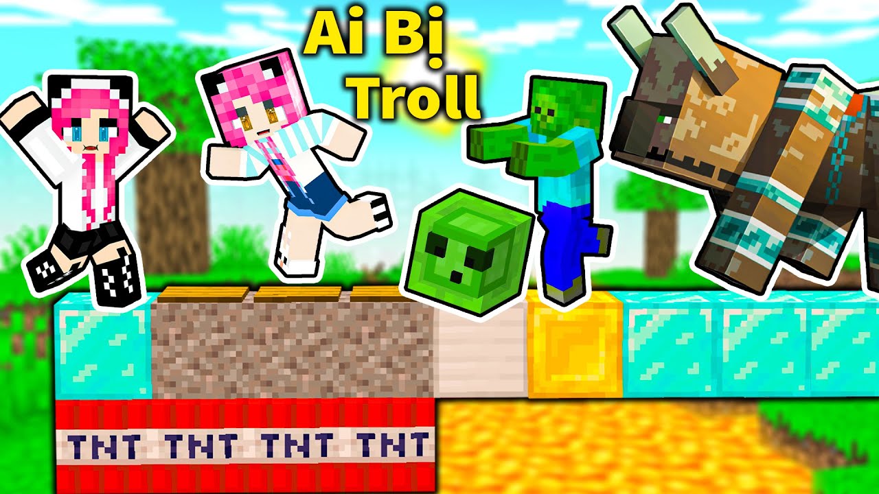 MỀU THỬ THÁCH 24 GIỜ TROLL CHỊ PANDA BẰNG TNT LAVA TRONG MINECRAFT*CHỊ PANDA BỊ MỀU TROLL KHÓC THÉT