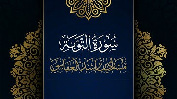 سورة التوبة #مكررة - القارئ: مشاري العفاسي #المصحف_المرتل #حفص_عن_عاصم