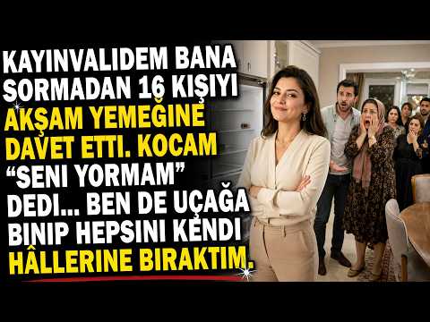 😱Kayınvalidem Akşam Yemeğine 16 Kişi Davet Etti🍽️Kocam "Sakın Strese Girme"Dedi...10 Dakika Sonra