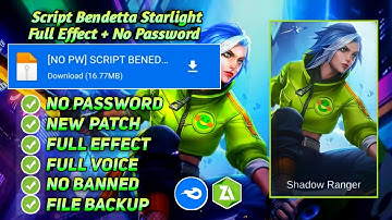 NO PASSWORD !!!SCRIPT SKIN BENEDETTA STARLIGHT | FULL EFFECT | BACKUP | NEW PATCH | NEW UPDATE